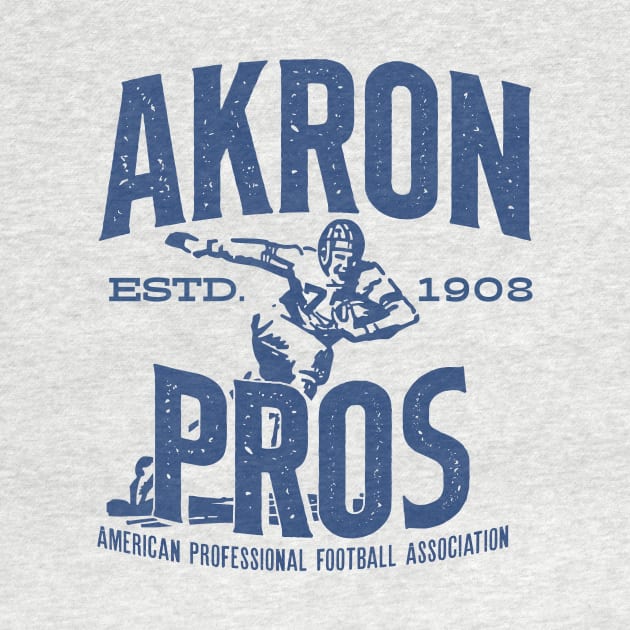 Akron Pros Football by MindsparkCreative